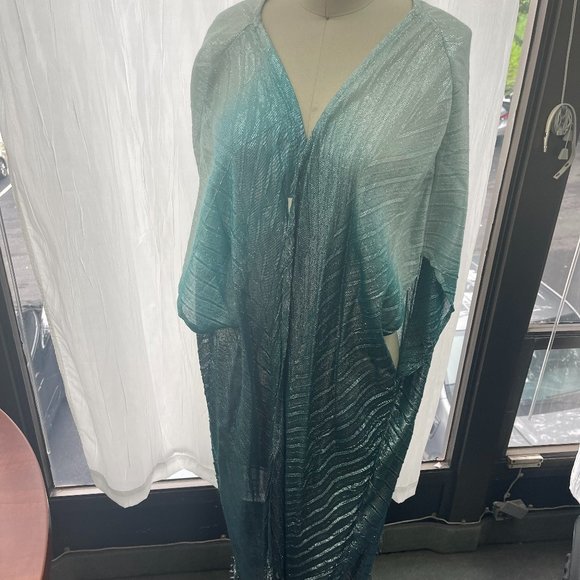 Free People Other - Free People Shimmer Ombre Kimono Blue